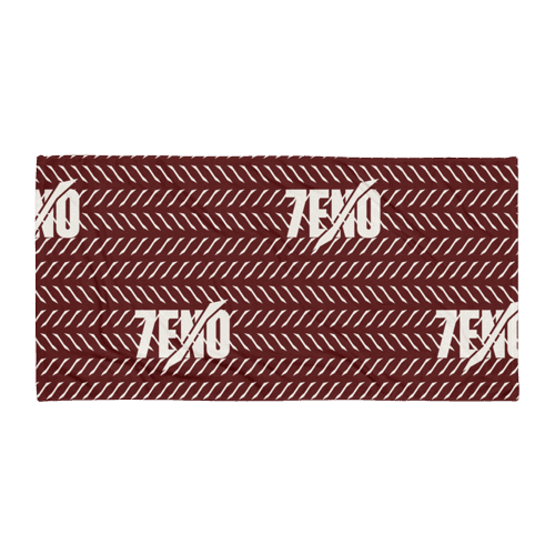 7ENO Blood/ Paper White Beach Towel